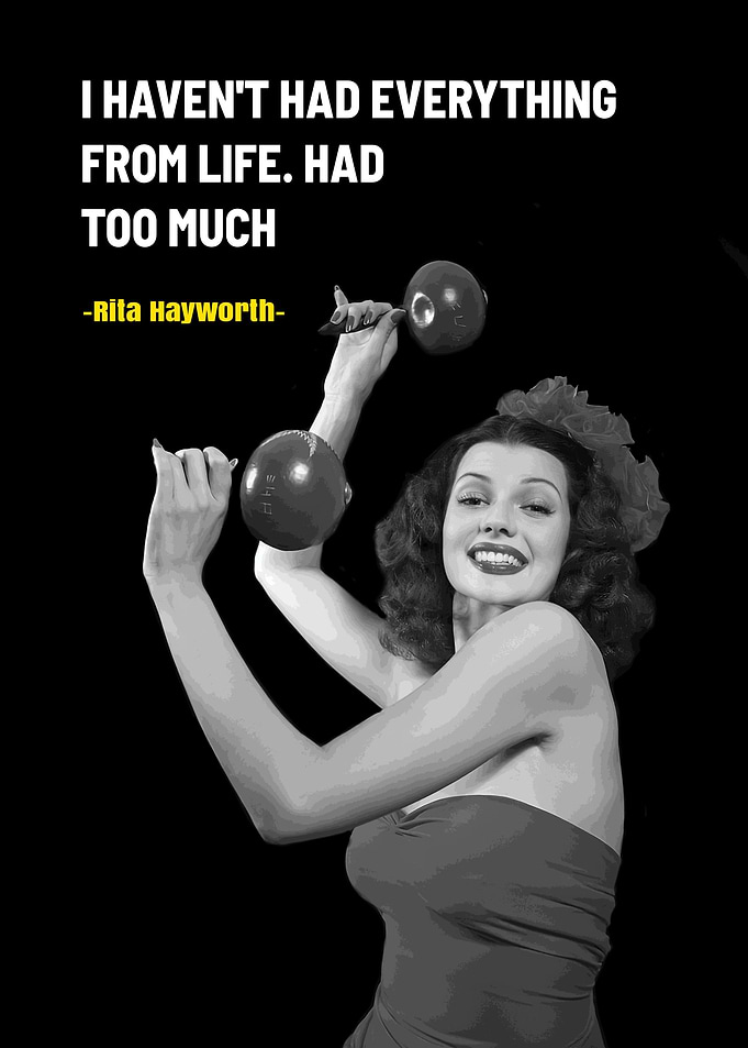 Blonde Rita Hayworth Quote