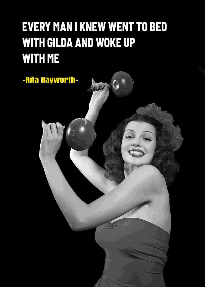 Blonde Rita Hayworth Quote