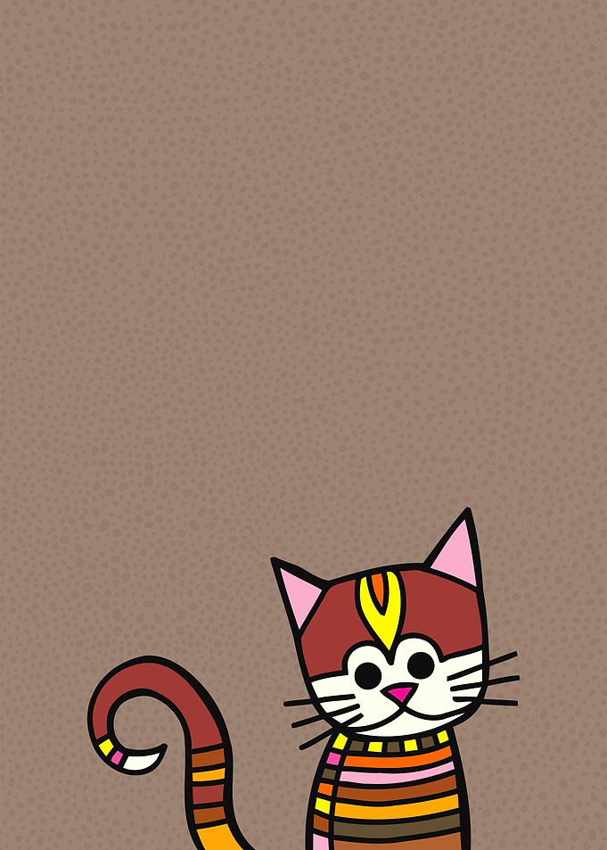 Striped Ginger Kitty Cat