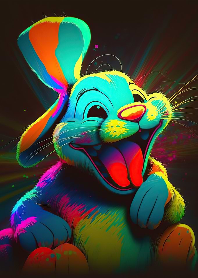 bunny colorful