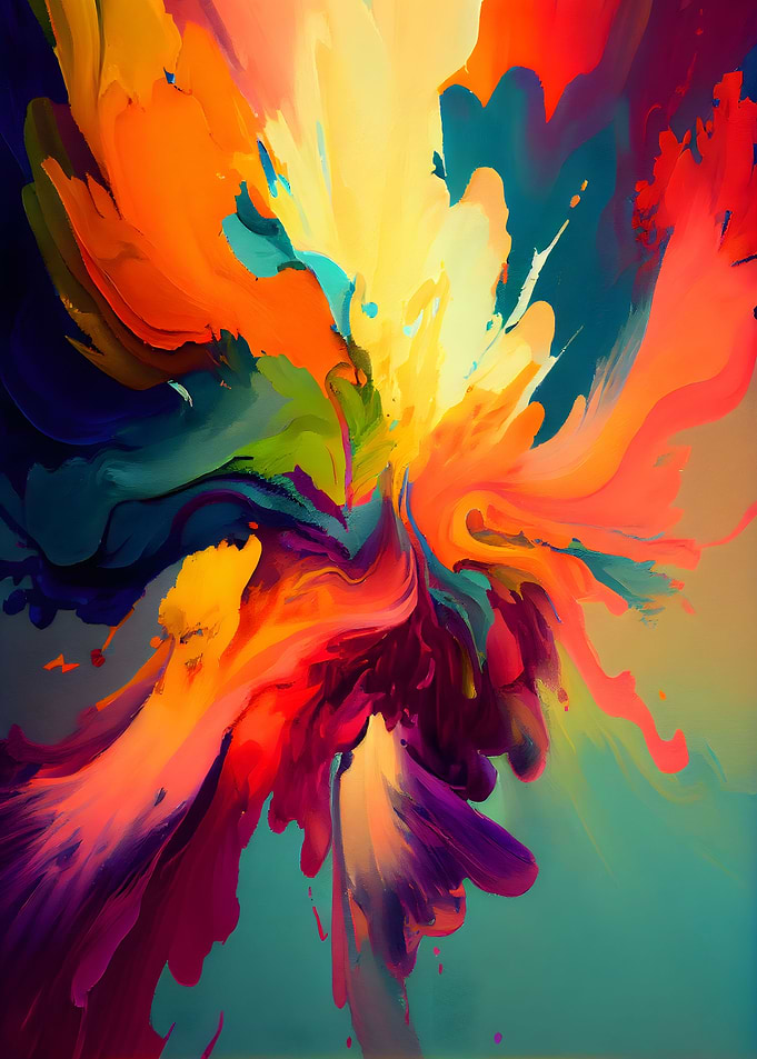 Abstract Colorful Painting