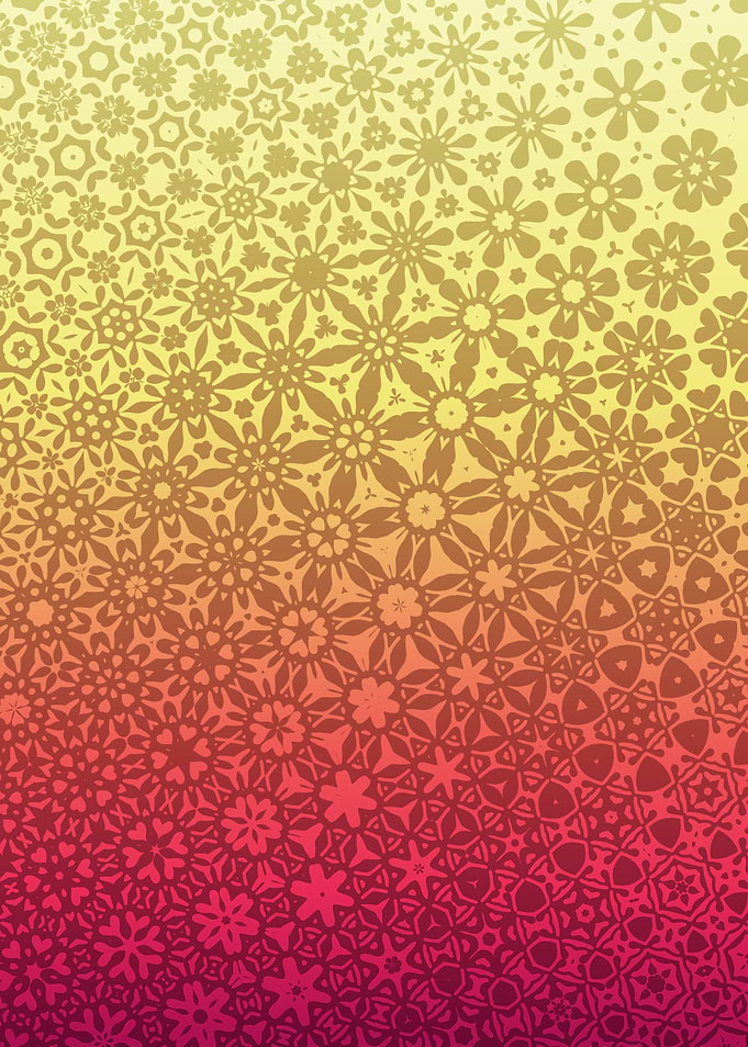 Gradient honeycomb pattern