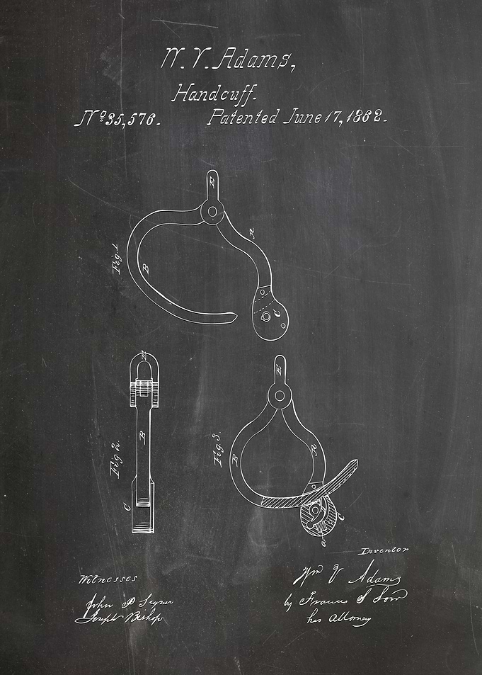 Handcuff patent design