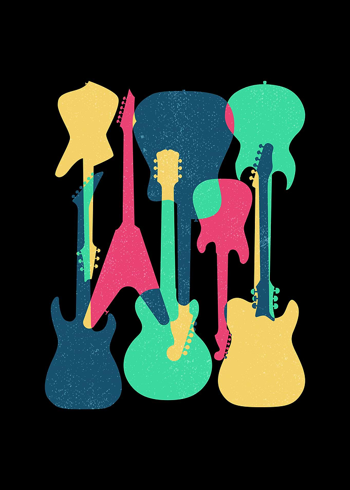 Electric Guitars Art