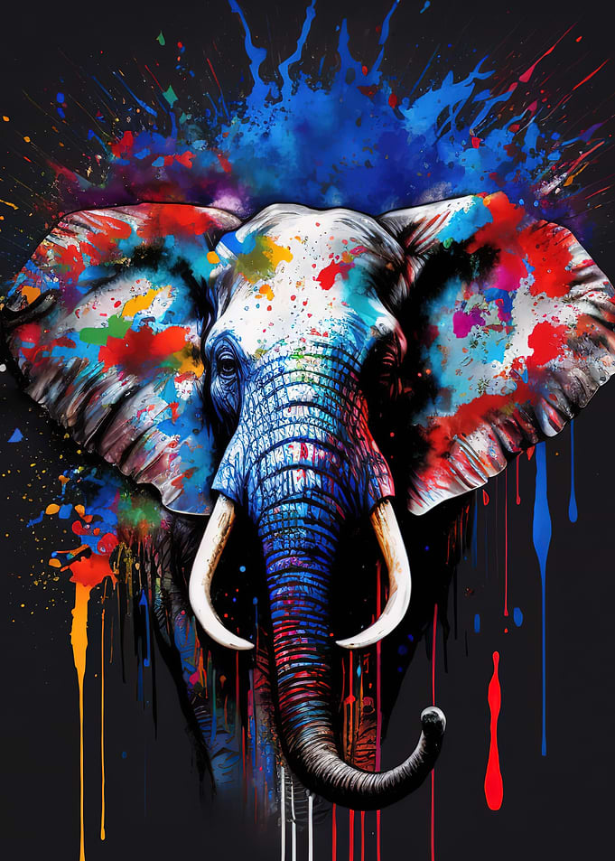 Elephant Colorful