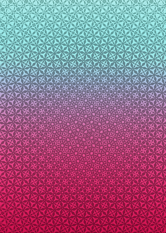 Gradient floral pattern 2