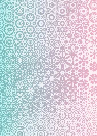 Gradient floral pattern 1