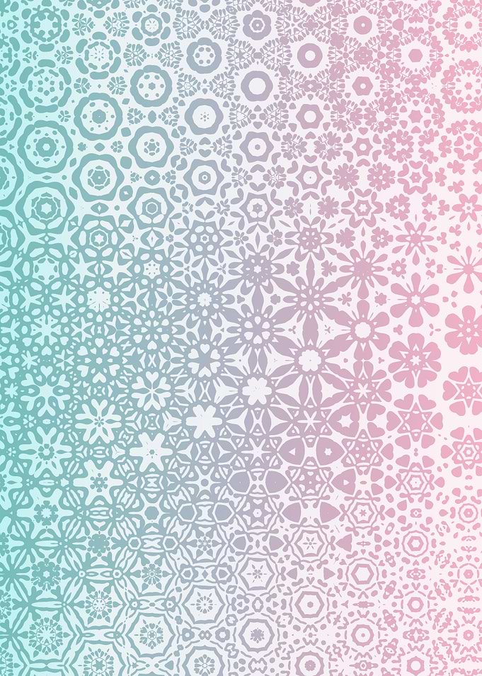 Gradient floral pattern 1