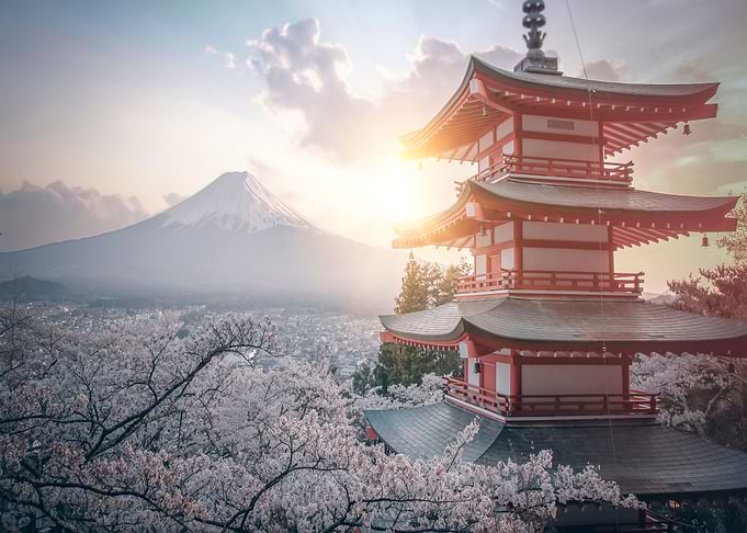 Mount Fuji at the morning