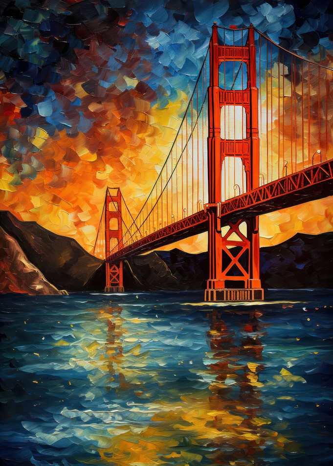 Starry Golden Gate