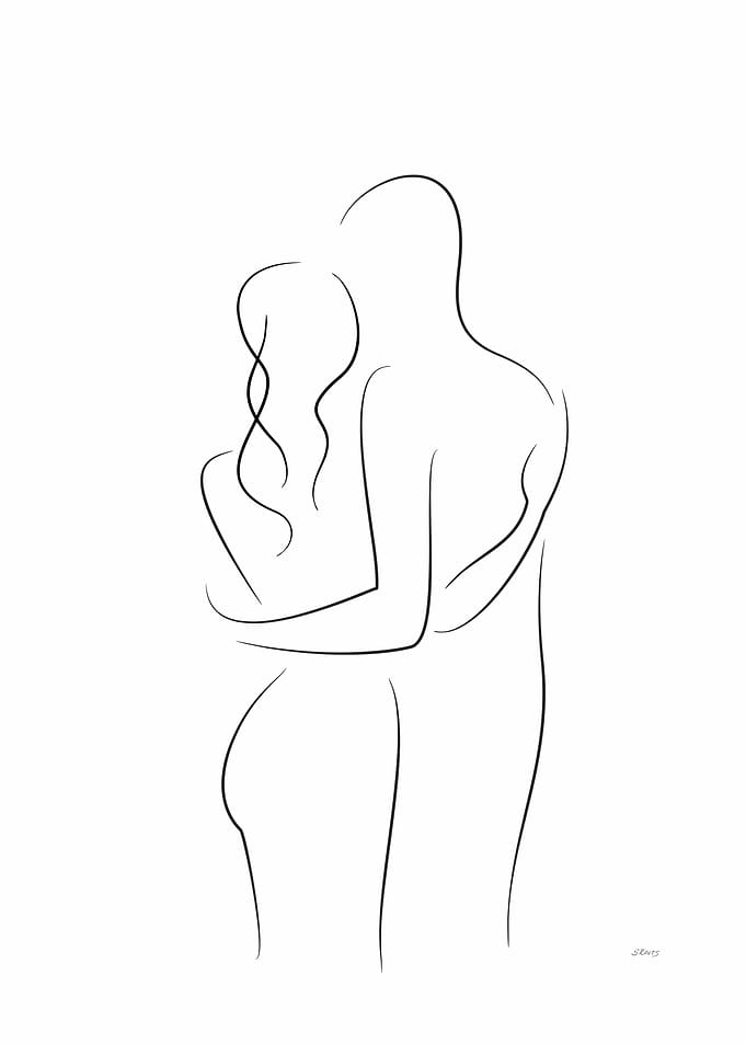 Couple from back