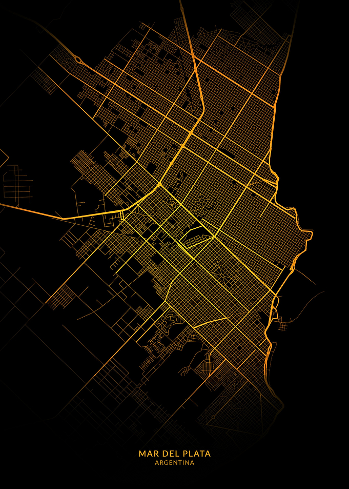 Mar del Plata City Map