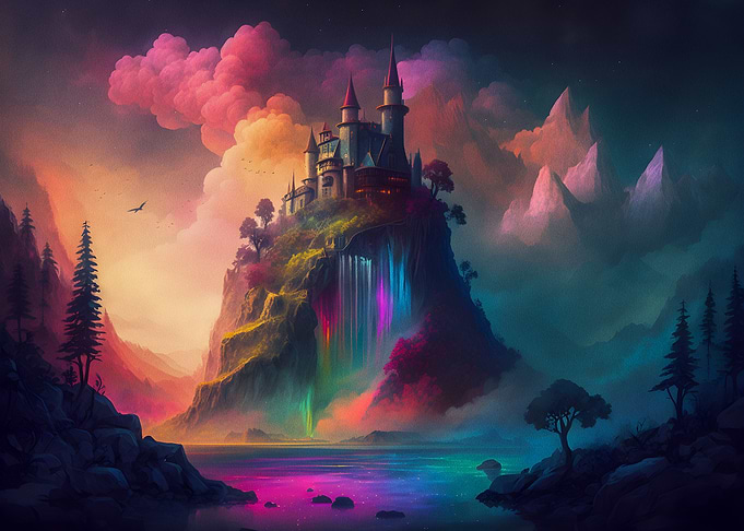 Surreal Fantasy Landscape