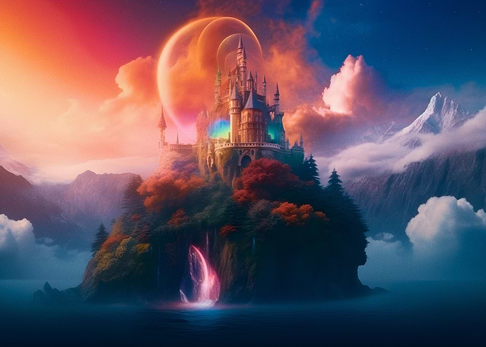 Surreal Fantasy Landscape