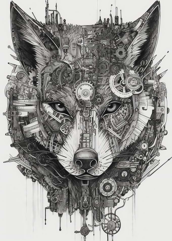 Steampunk Diagram Animal