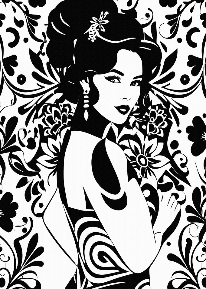 Sophisticated Retro Lady