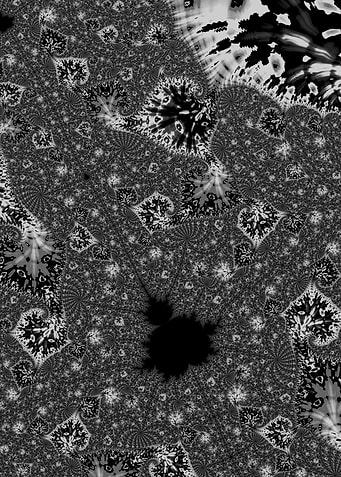 Psychedelic Grey Fractal
