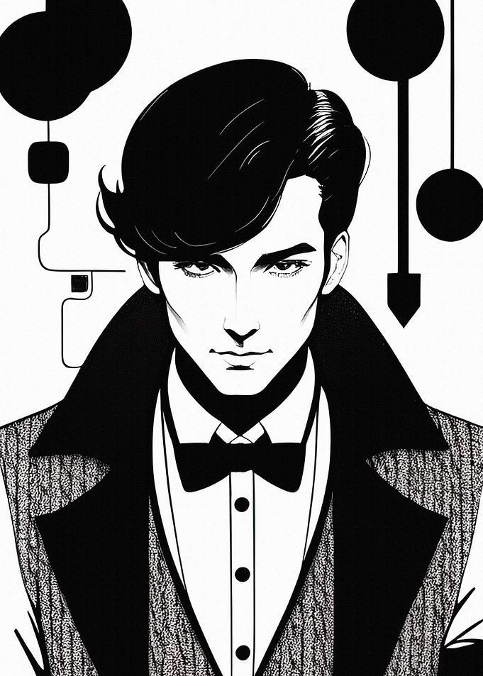 Fashionable Vintage Man