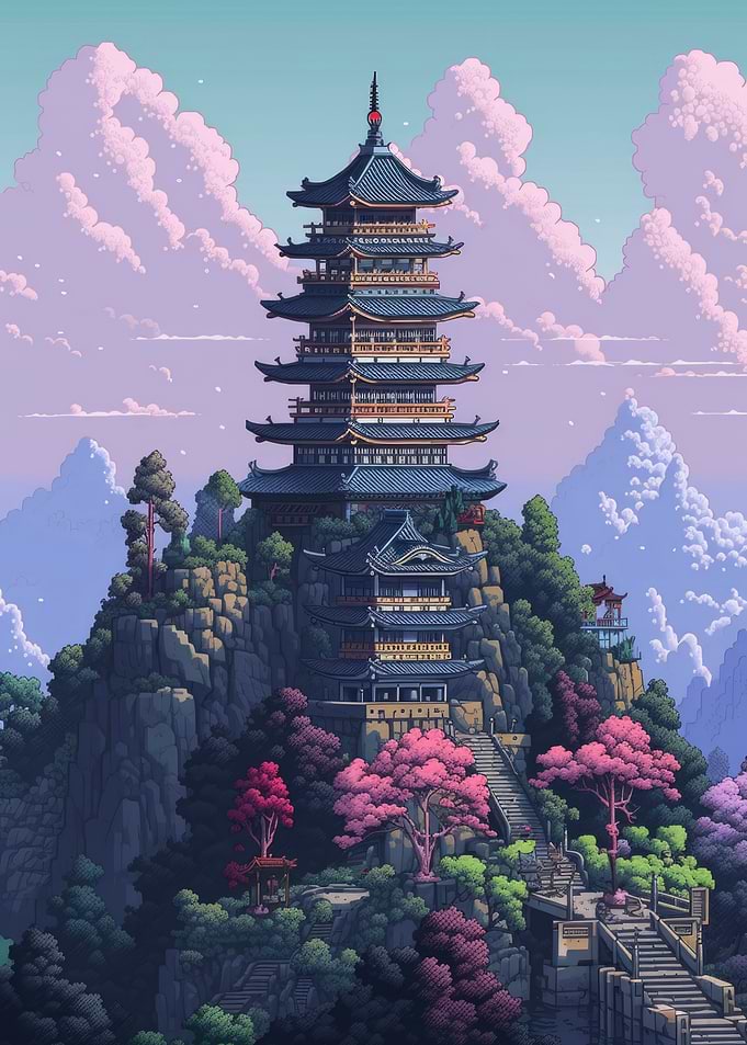 Japan Pixel Art 10