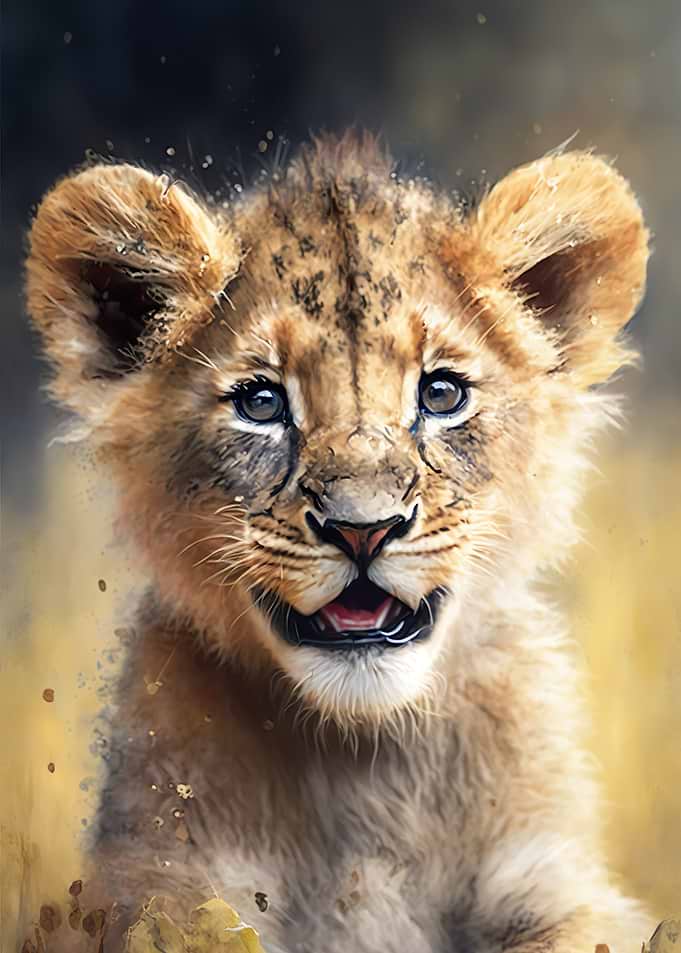 Lion Watersketch