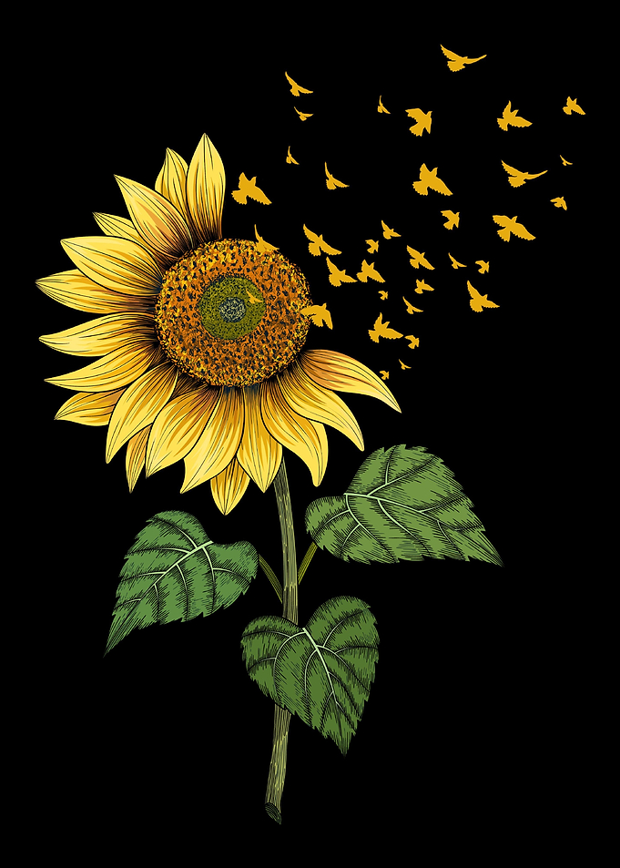 Sunflower Birds Cute