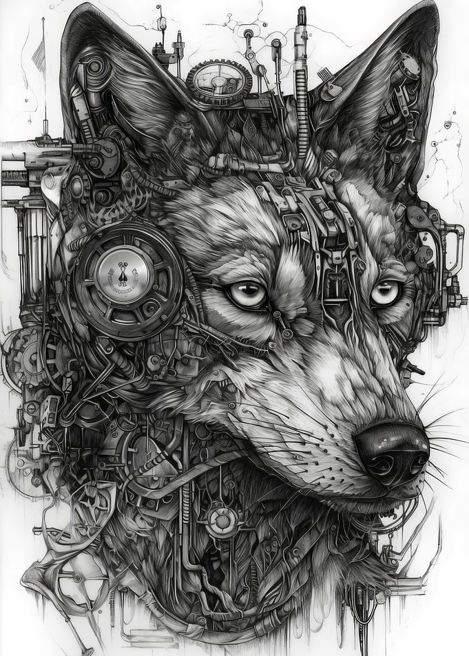 Steampunk Diagram Animal
