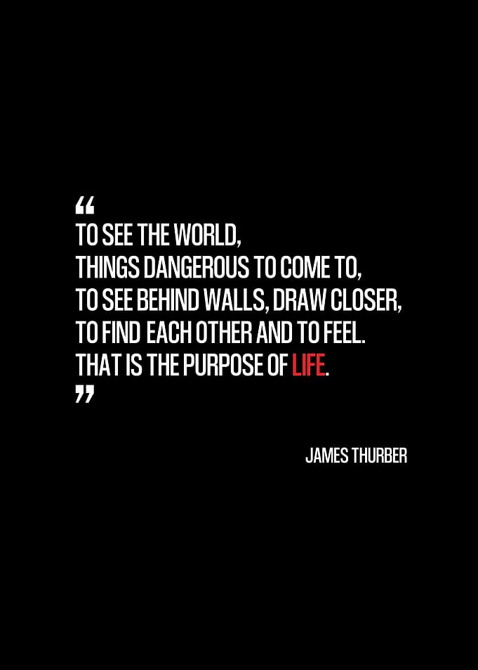 Life Magazine Motto Black