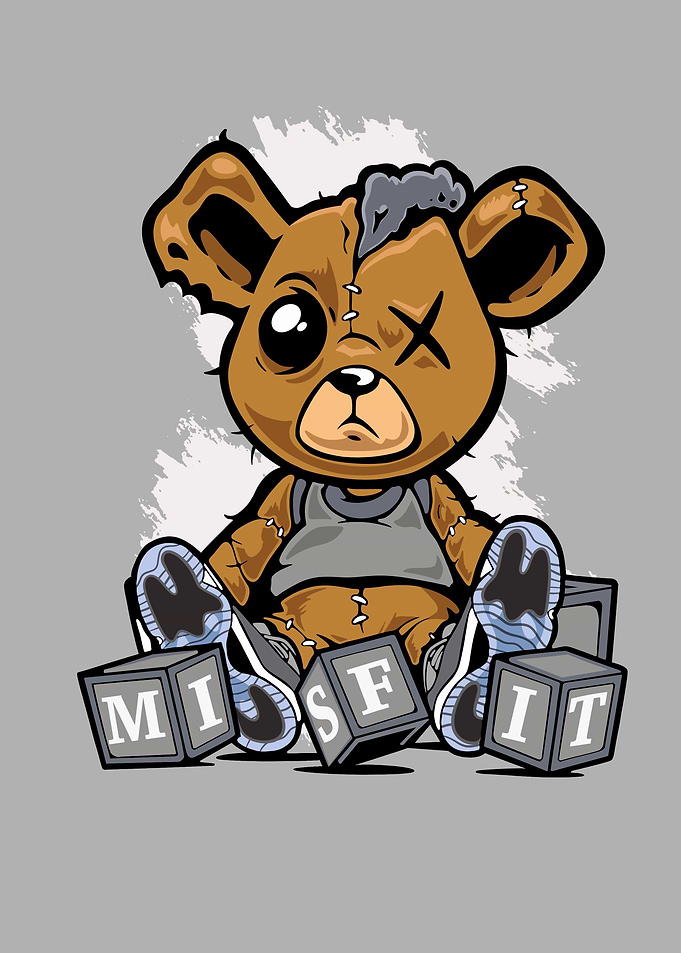 Cute bear character