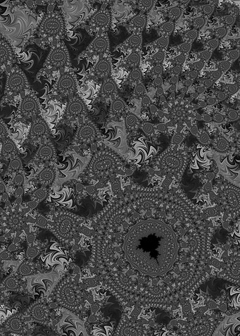 Trippy Groovy Gray Fractal