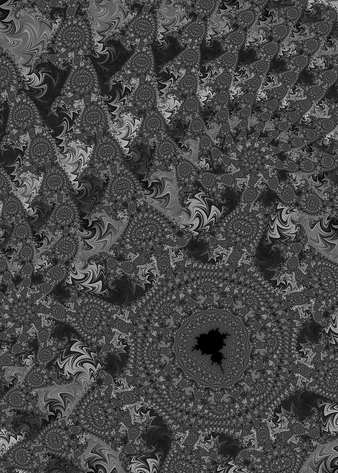 Trippy Groovy Gray Fractal