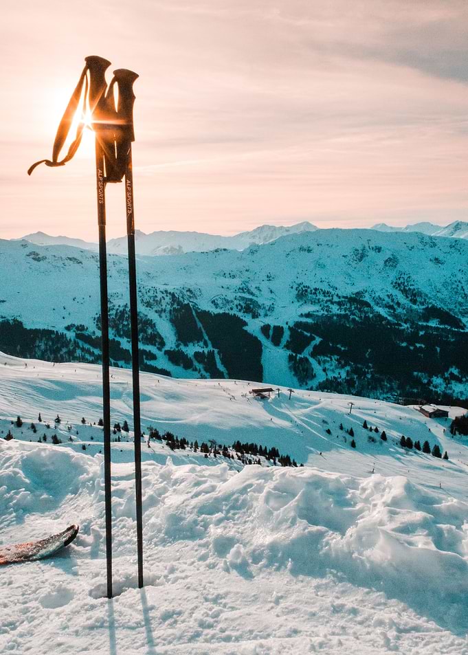 Ski Poles in the snow