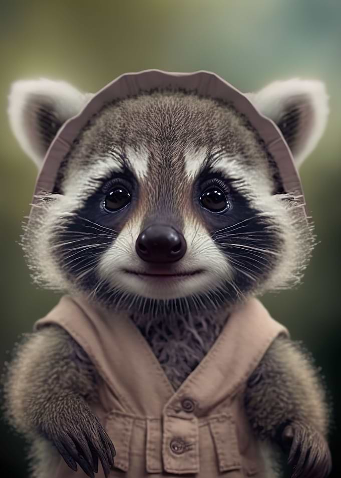 cute raccoon