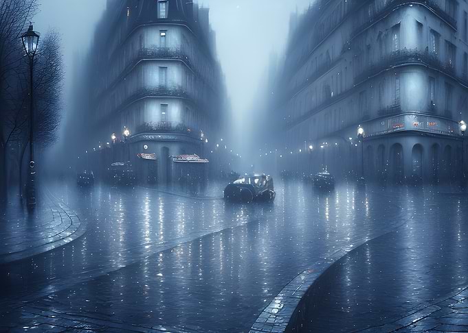 Magical dark alley