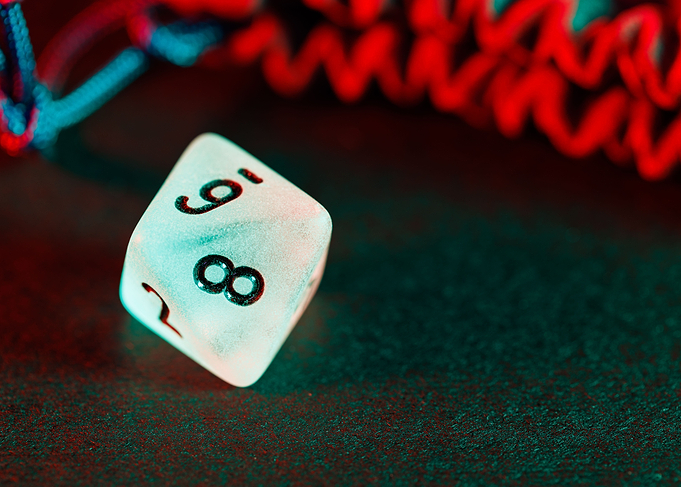 Dice for board game