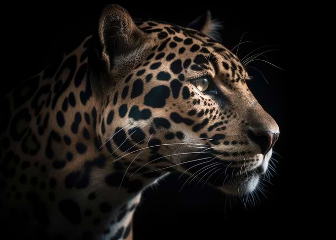 Jaguar Portrait Dark BG