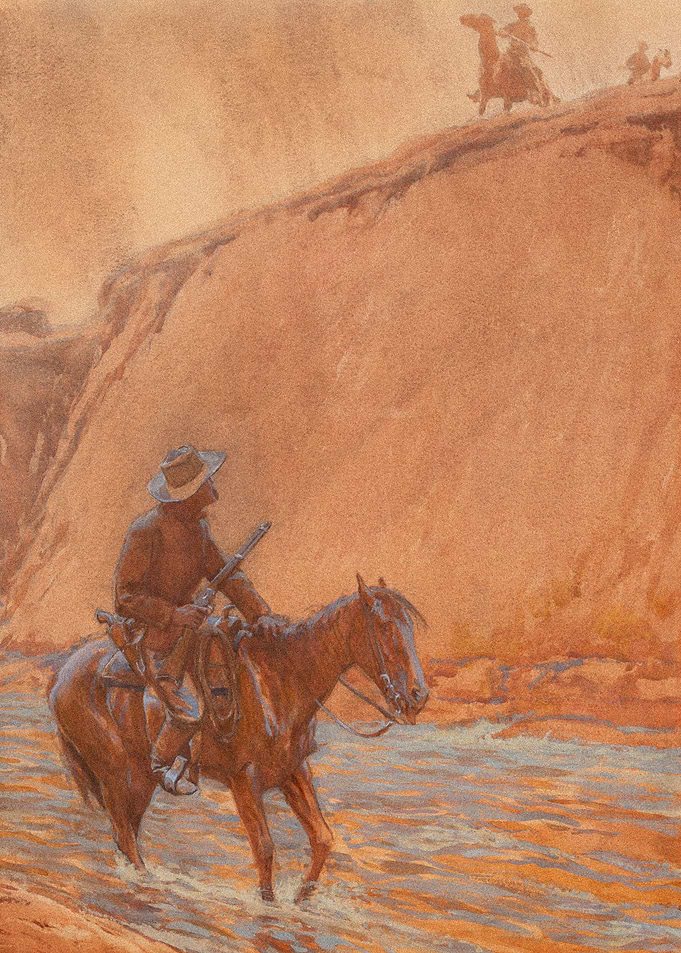 Cowboy Standoff At Canyon
