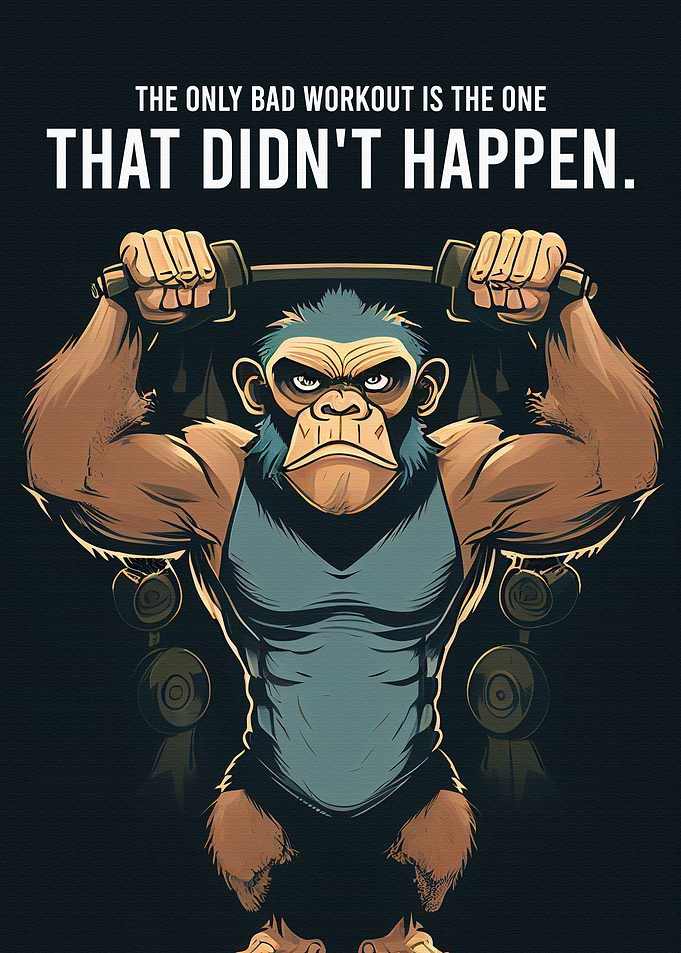 Monkey Fitness Motivation