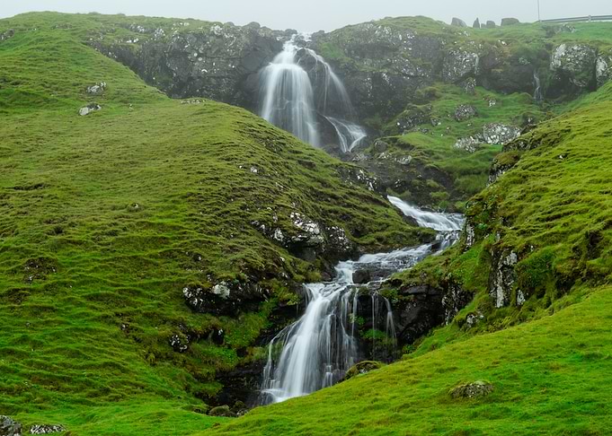 Waterfall on Faroe Islands