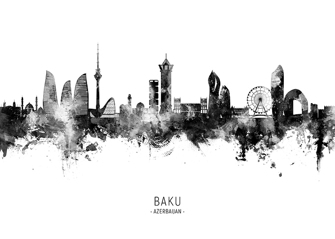 Baku Skyline Azerbaijan