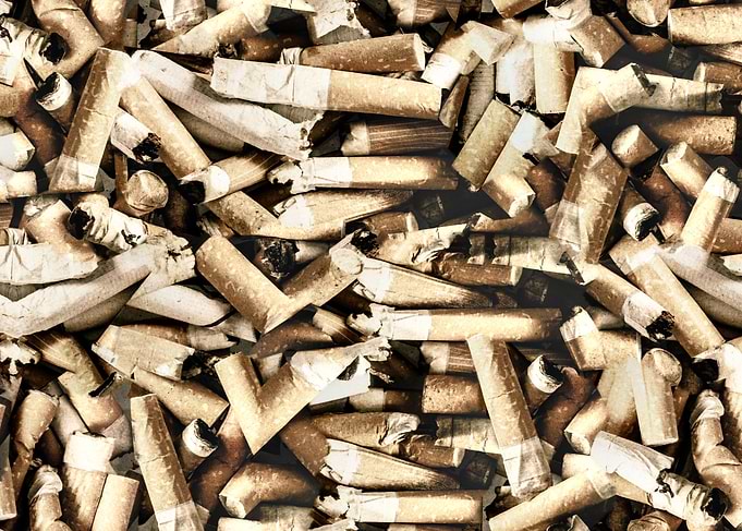 Pattern Cigarette butts vi