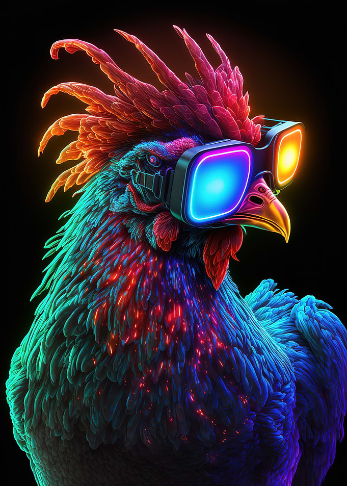 chicken colorful