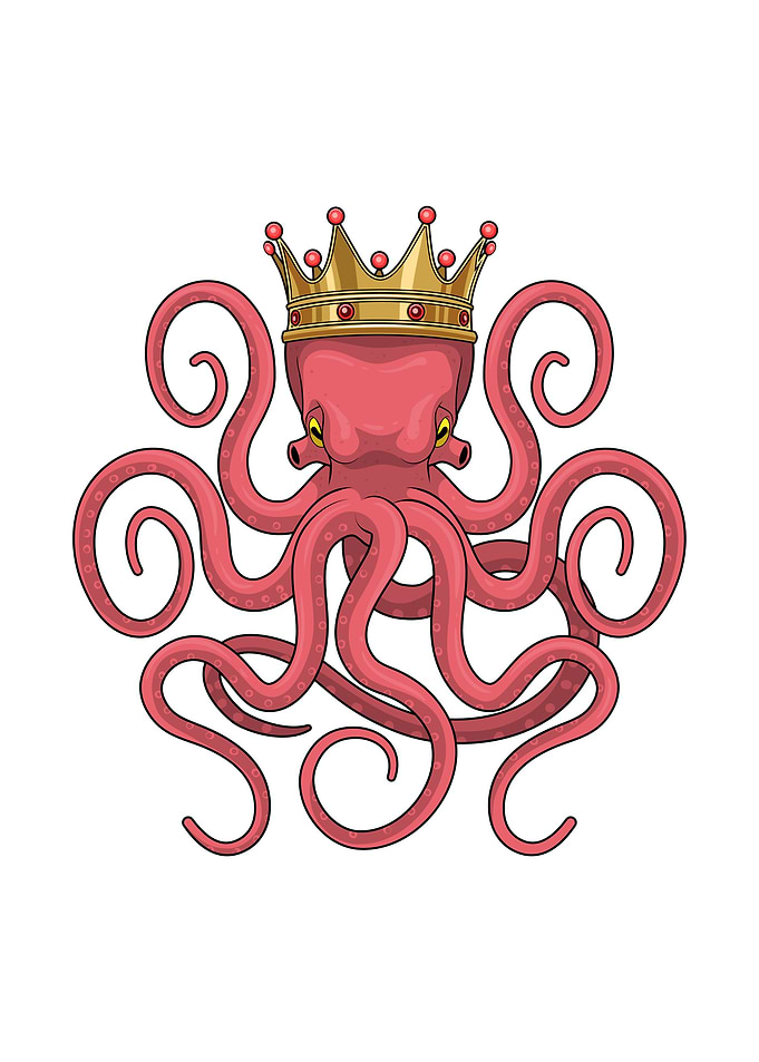 Octopus King Crown