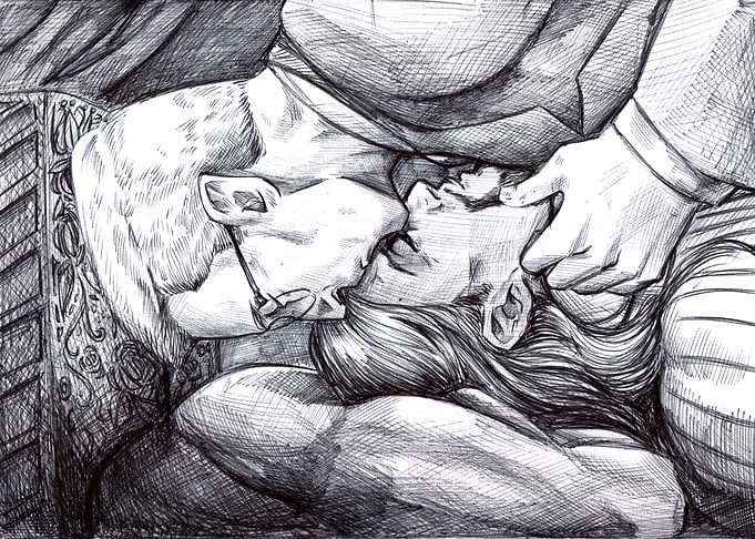 Forehead kiss