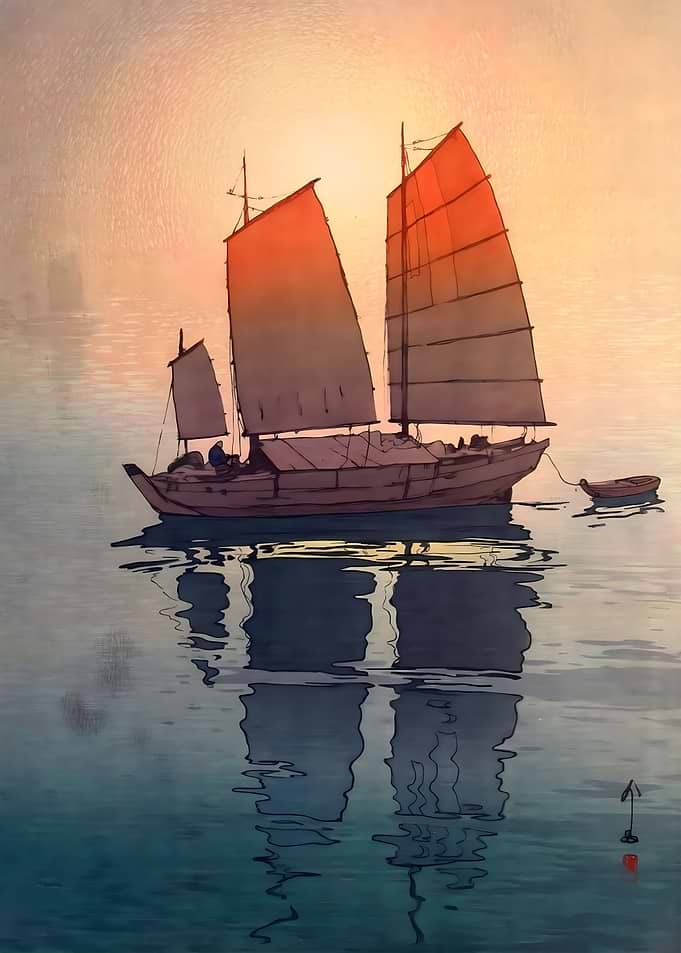 Sailing Boat at Morning