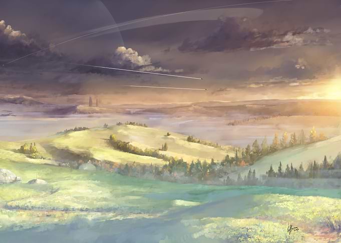 Sunset planet