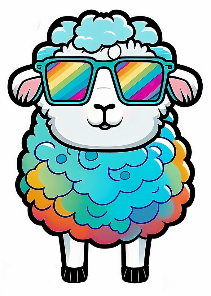 Sheep with Sunglasses