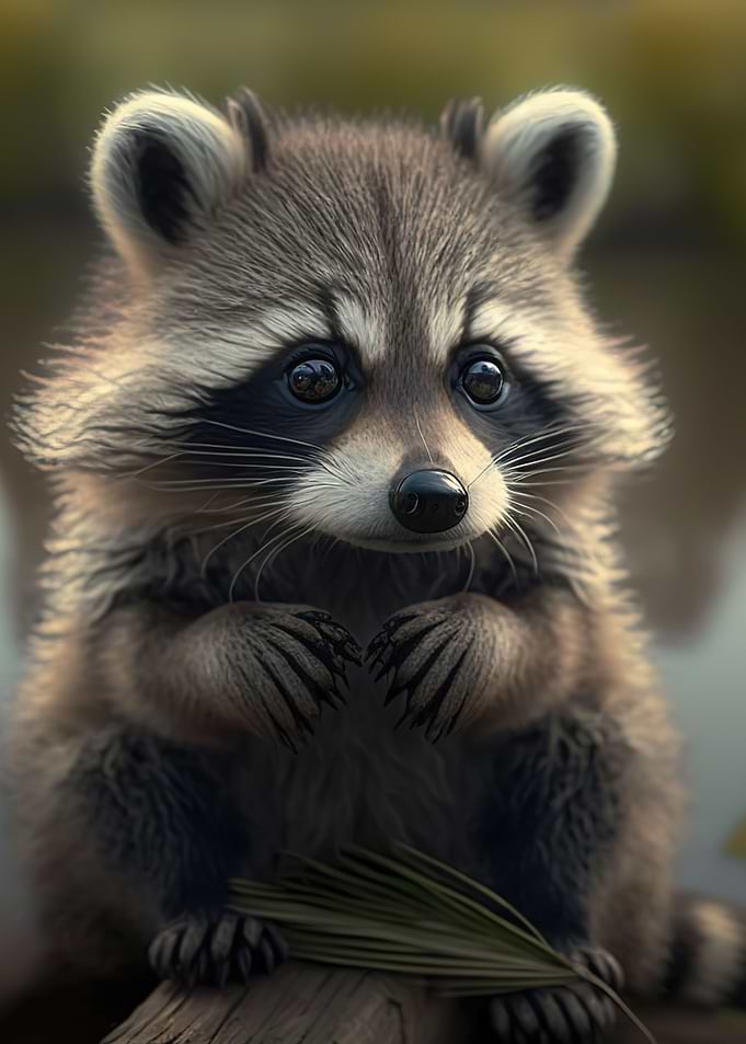 cute raccoon