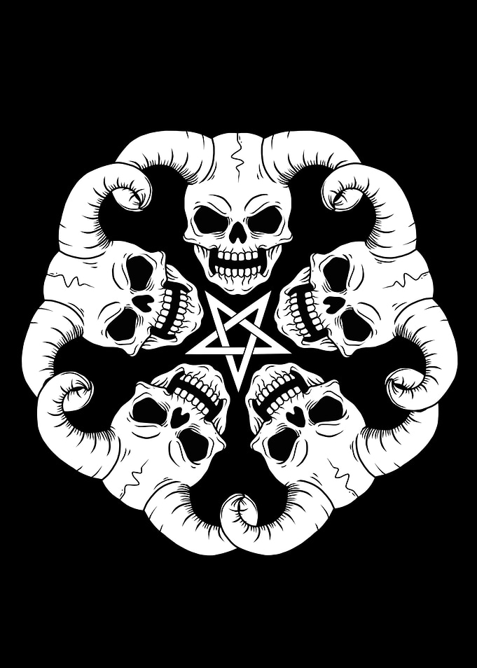 Satanic Gift Men Pentagram