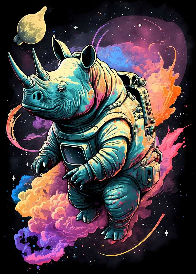 Rhino Playful