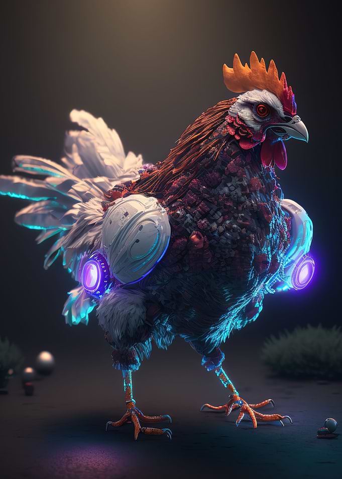 chicken colorful